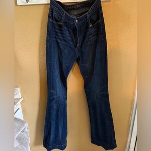 Kimes Ranch Dark Blue Jennifer High Rise flare jeans